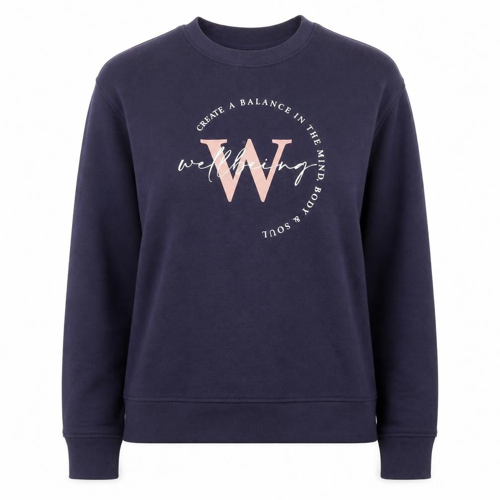 Primark Womens Blue  Polyester Pullover Sweatshirt Size 10  Pullover