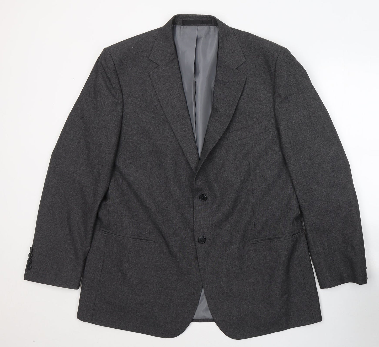 Marks and Spencer Mens Grey  Polyester Jacket Suit Jacket Size M