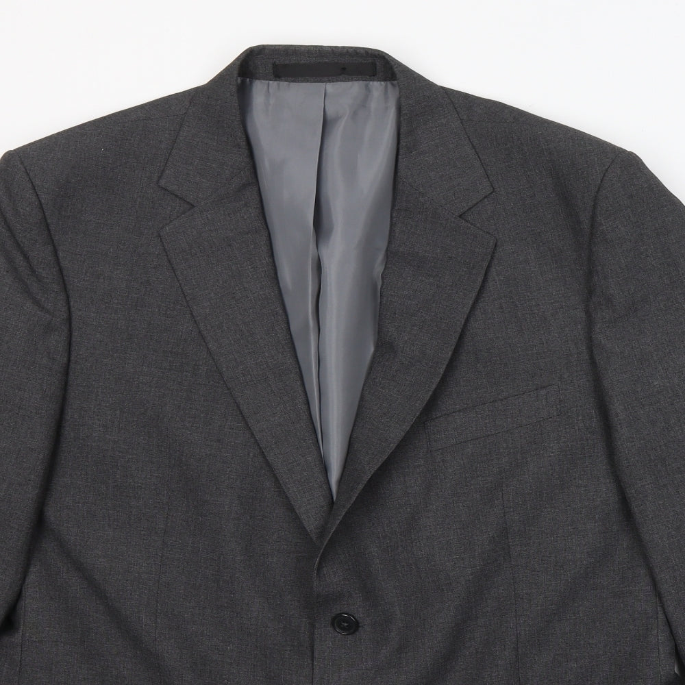 Marks and Spencer Mens Grey  Polyester Jacket Suit Jacket Size M