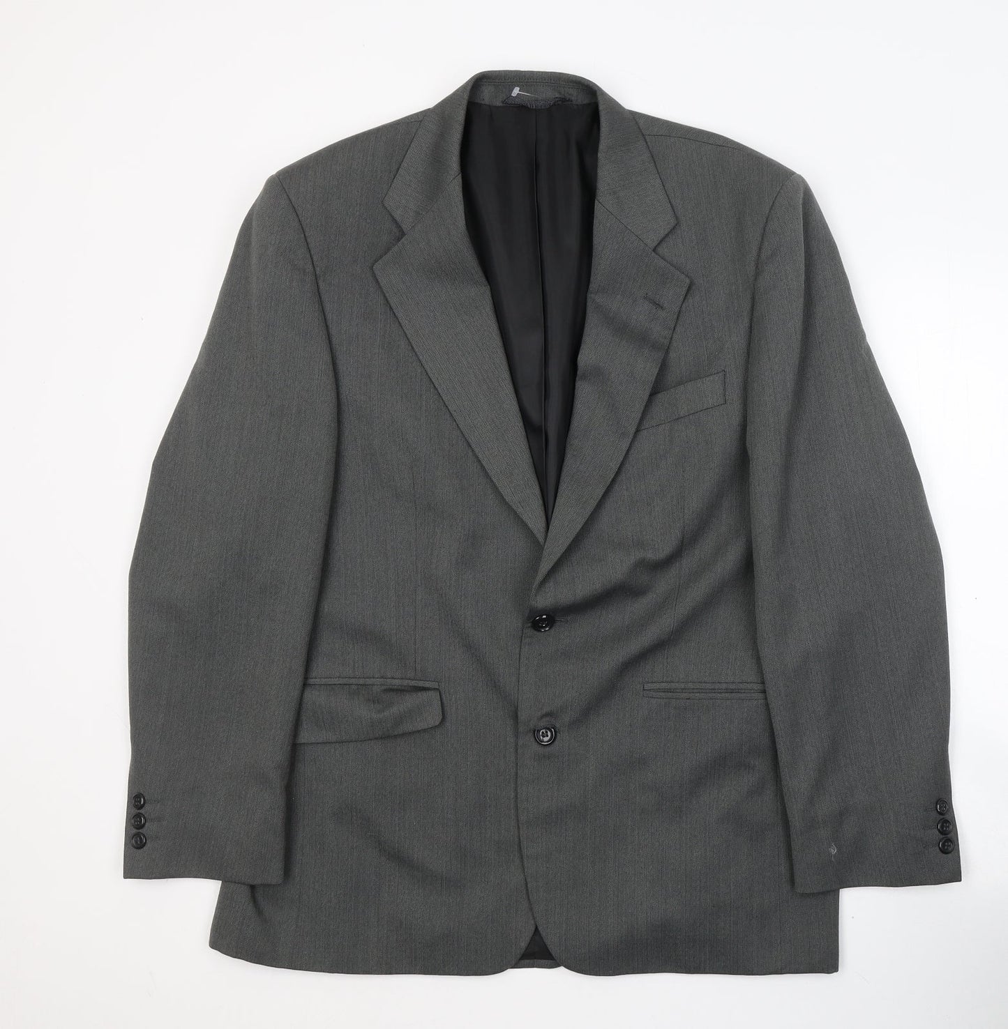 Chatsworth Mens Grey  Polyacrylate Fibre Jacket Suit Jacket Size M
