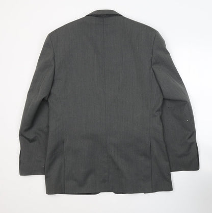 Chatsworth Mens Grey  Polyacrylate Fibre Jacket Suit Jacket Size M