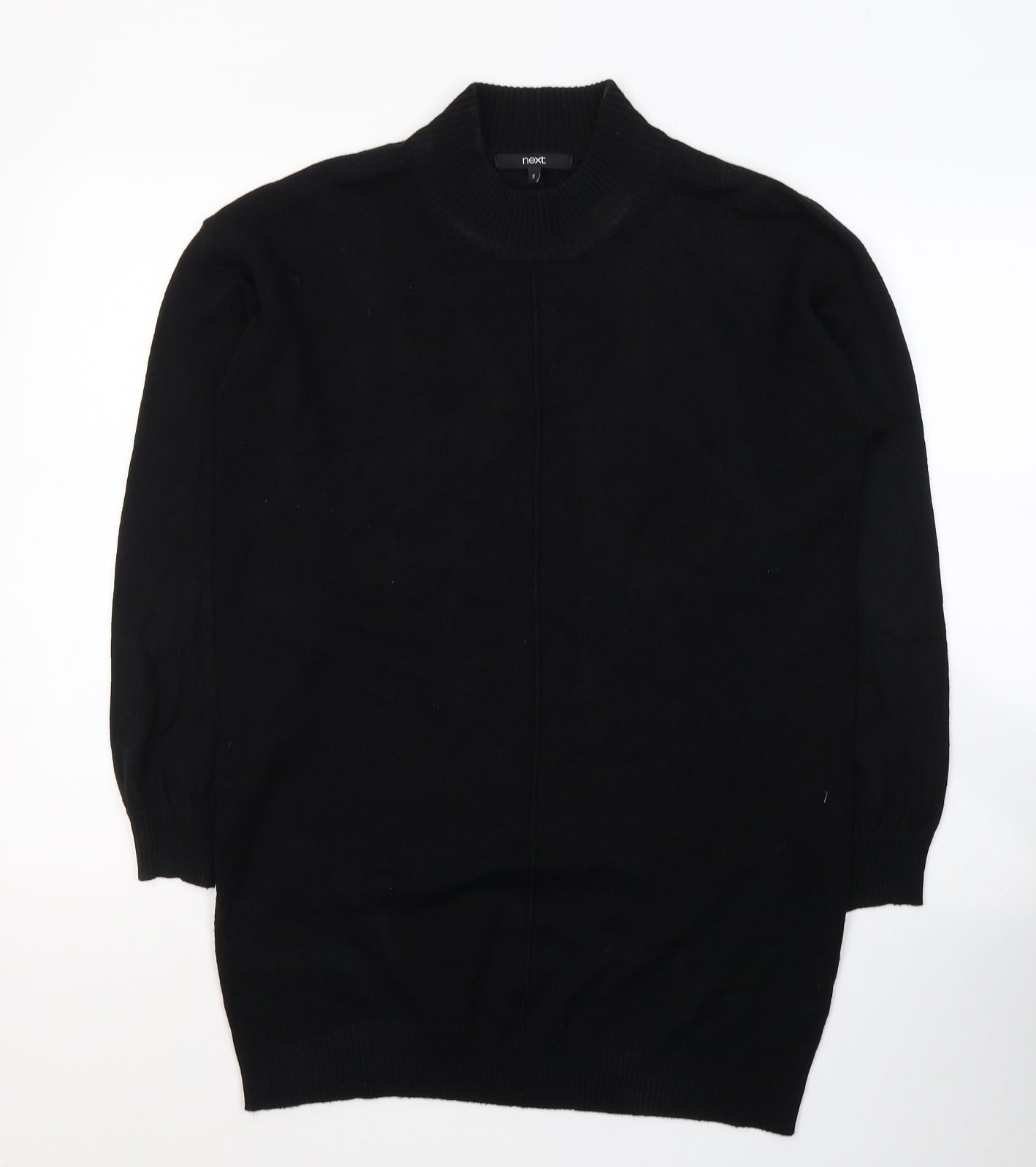 NEXT Womens Black High Neck  Acrylic Pullover Jumper Size S