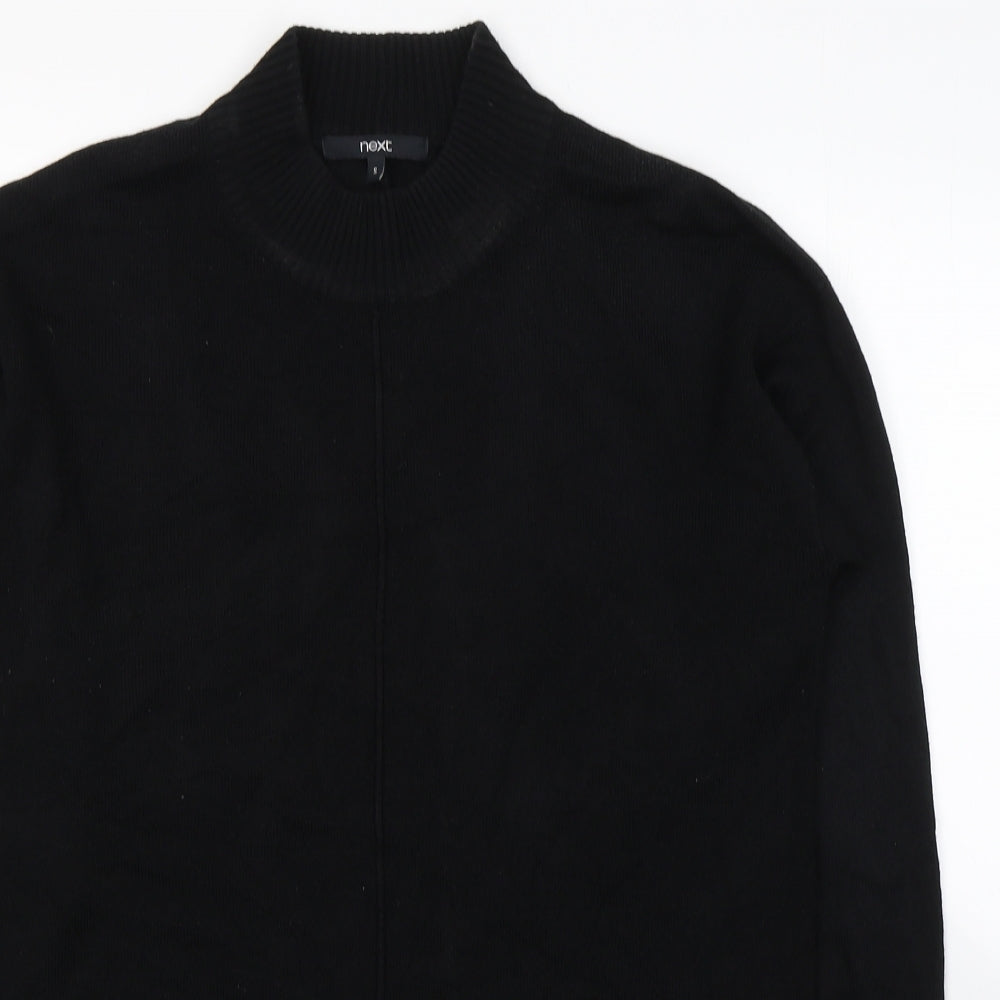 NEXT Womens Black High Neck  Acrylic Pullover Jumper Size S