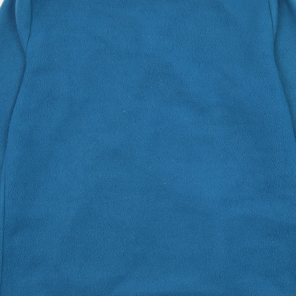Alison Vallee Womens Blue  Polyester Pullover Sweatshirt Size S  Zip - Fleece