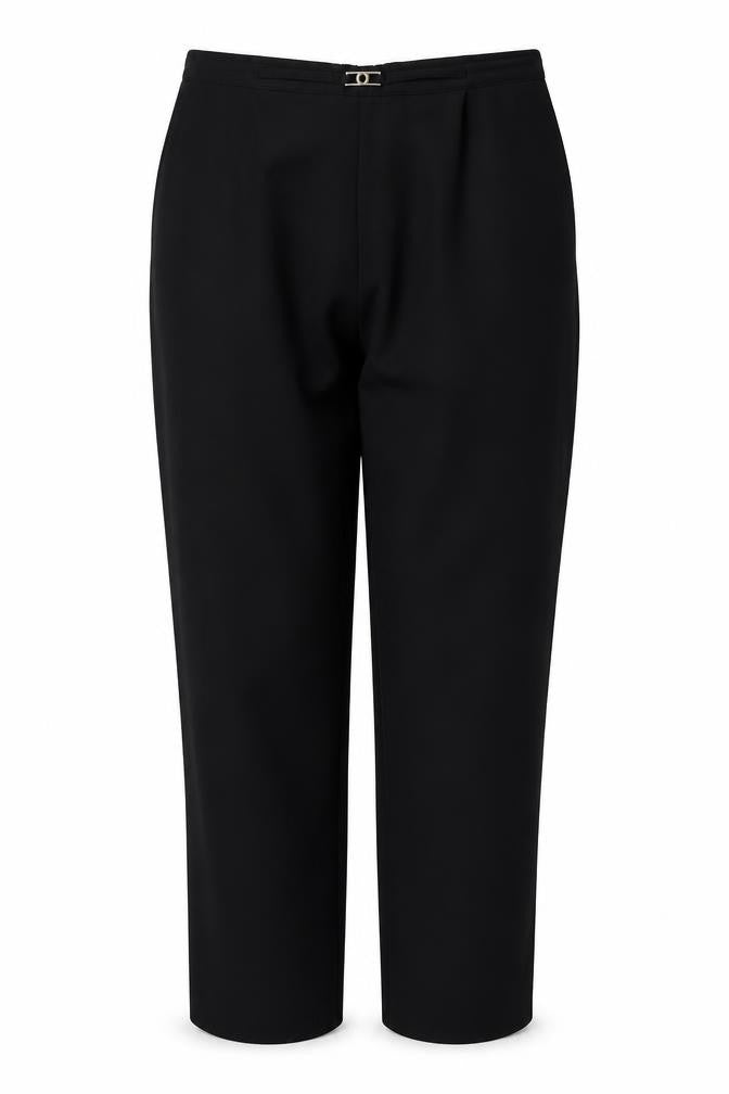 Classic Womens Black  Polyester Trousers  Size 18 L30 in Regular