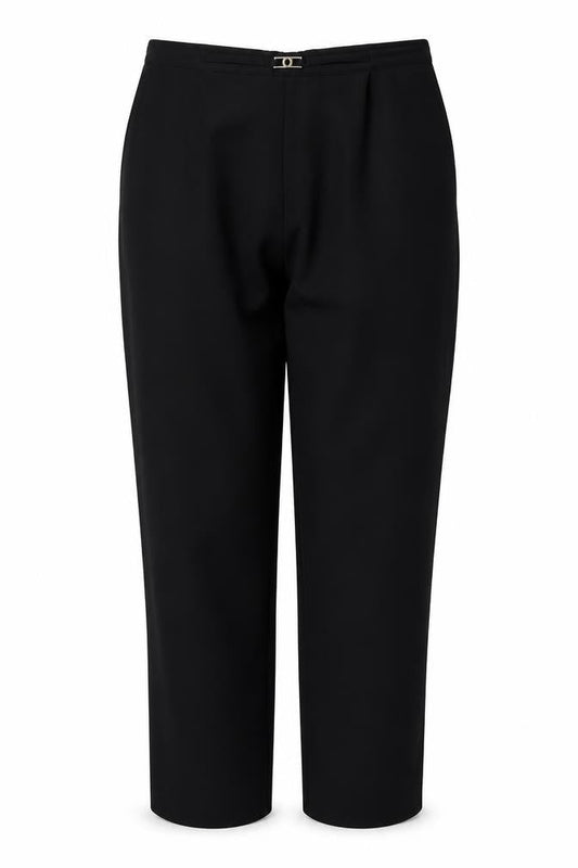 Classic Womens Black  Polyester Trousers  Size 18 L30 in Regular