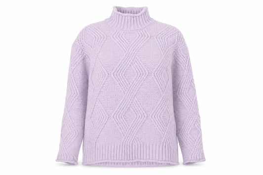 Marks & Spencer Womens Purple Round Neck  Acrylic Pullover Jumper Size XS