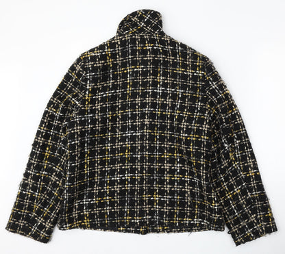Isle Essentials Womens Multicoloured Geometric  Jacket  Size 14  Button