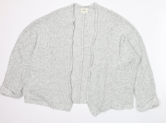 New Look Womens Grey Round Neck  Acrylic Cardigan Jumper Size M