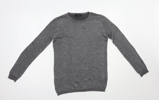 Atmosphere Womens Silver Crew Neck  Viscose Pullover Jumper Size 8