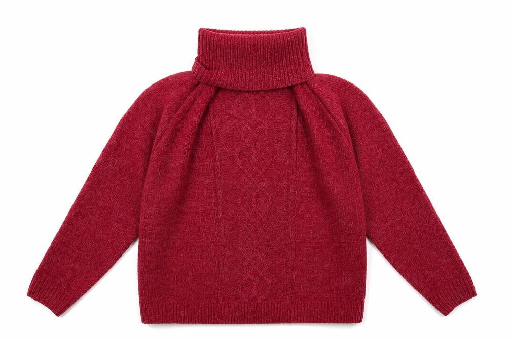 Bonmarché Womens Pink High Neck Acrylic Pullover Jumper Size L
