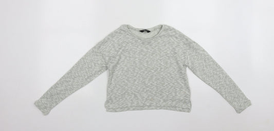 New Look Girls Green Round Neck  Polyester Pullover Jumper Size 10-11 Years