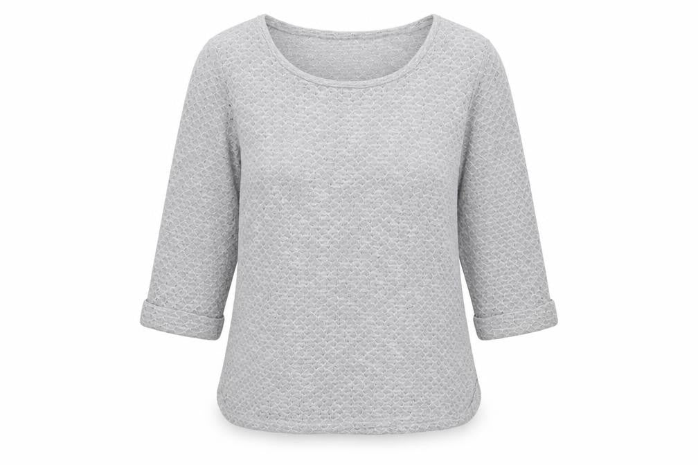 New Look Womens Grey Scoop Neck  Polyester Pullover Jumper Size 14