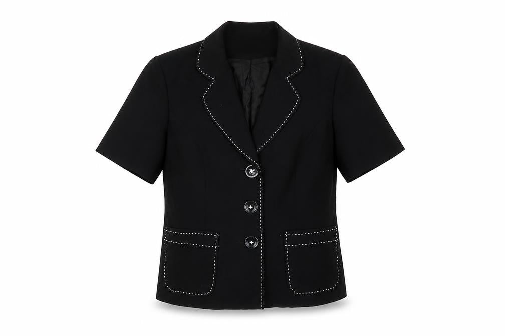 Roman  Womens Black   Jacket  Size 10  Button