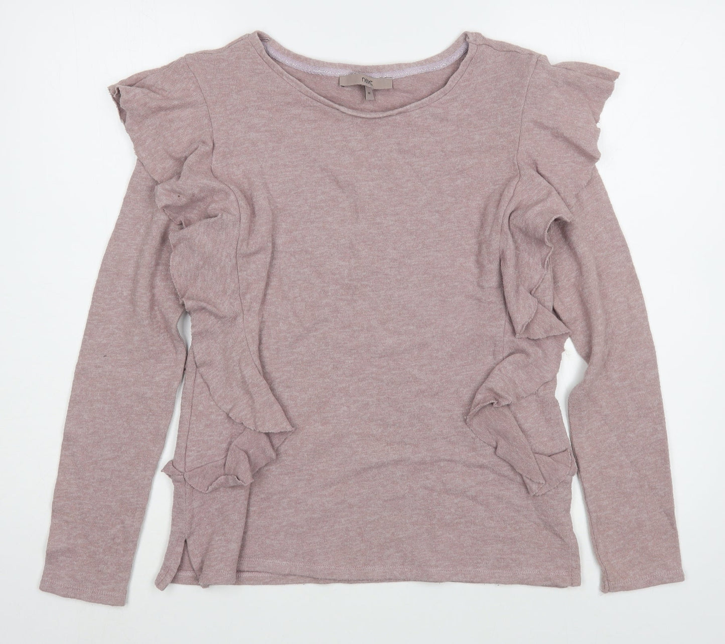 NEXT Womens Purple Round Neck  Cotton Pullover Jumper Size 10