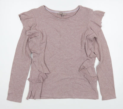 Preloved NEXT Womens Purple Round Neck  Cotton Pullover Jumper Size 10 - Front