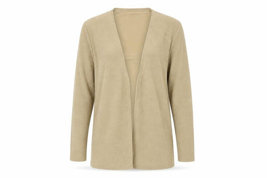 Bonmarché Womens Beige V-Neck Nylon Cardigan Jumper Size S