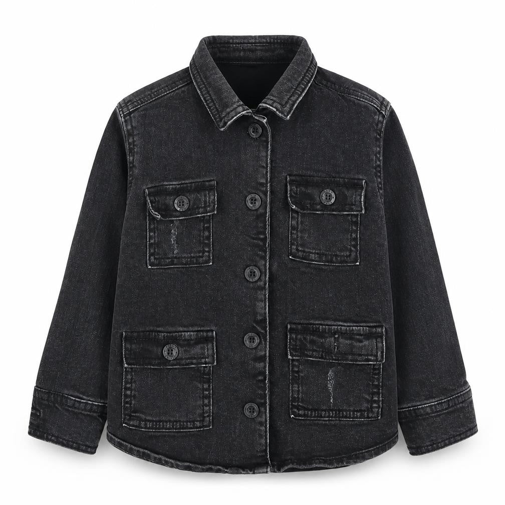 Ferne Girls Black   Basic Jacket Jacket Size 2-3 Years