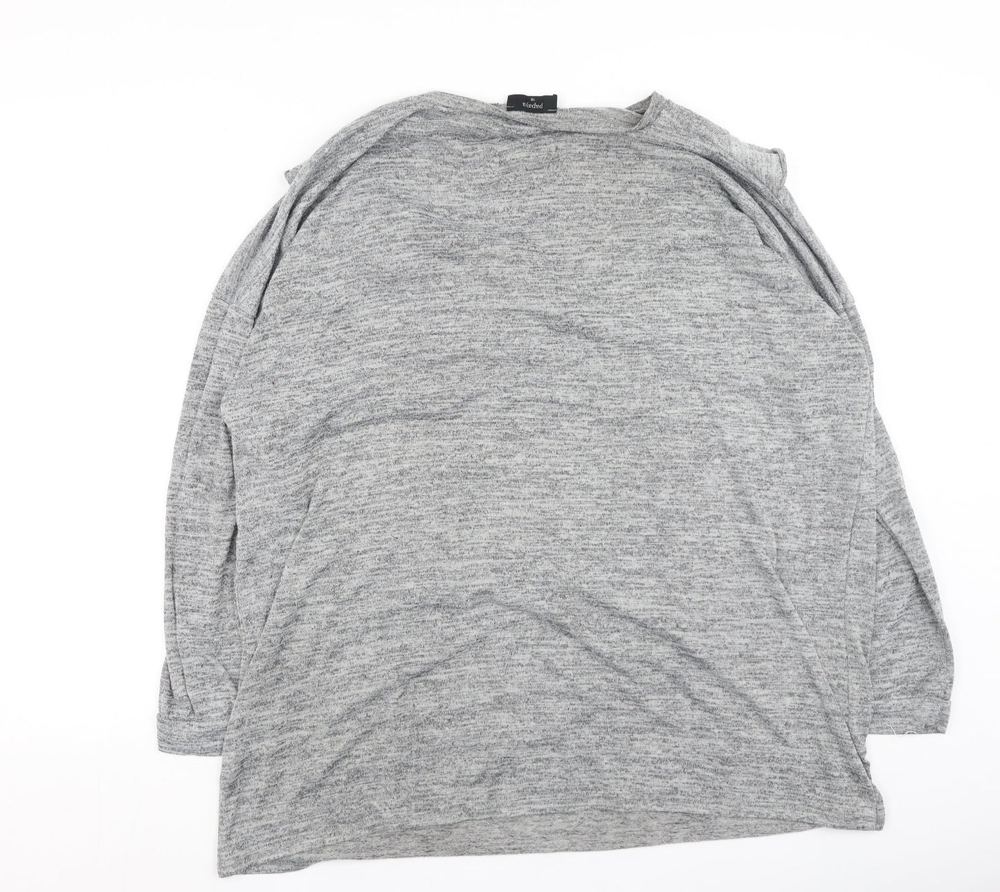Papaya Womens Grey  Cotton Pullover Sweatshirt Size 10