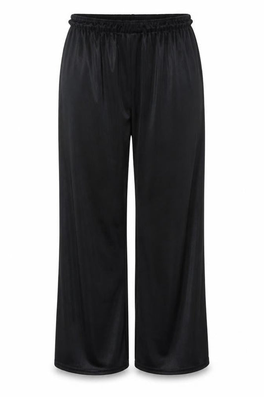 Classic Womens Black  Polyester Trousers  Size 14 L25 in Regular