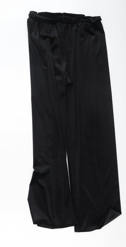 Classics Womens Black  Polyester Trousers  Size 14 L25 in Regular