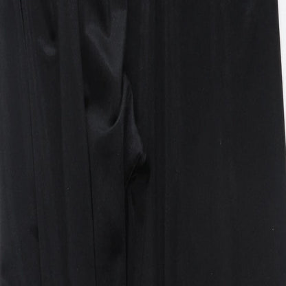 Classics Womens Black  Polyester Trousers  Size 14 L25 in Regular