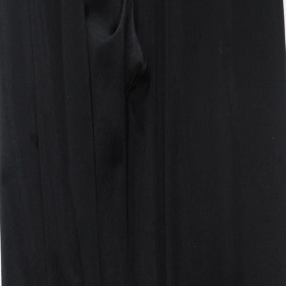 Classics Womens Black  Polyester Trousers  Size 14 L25 in Regular
