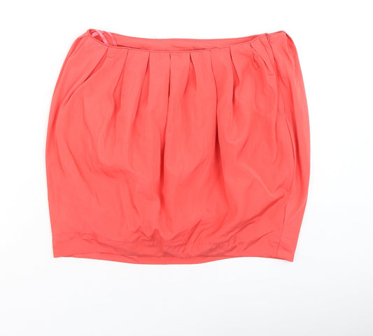 VERO MODA Womens Pink  Polyester Pleated Skirt Size 36