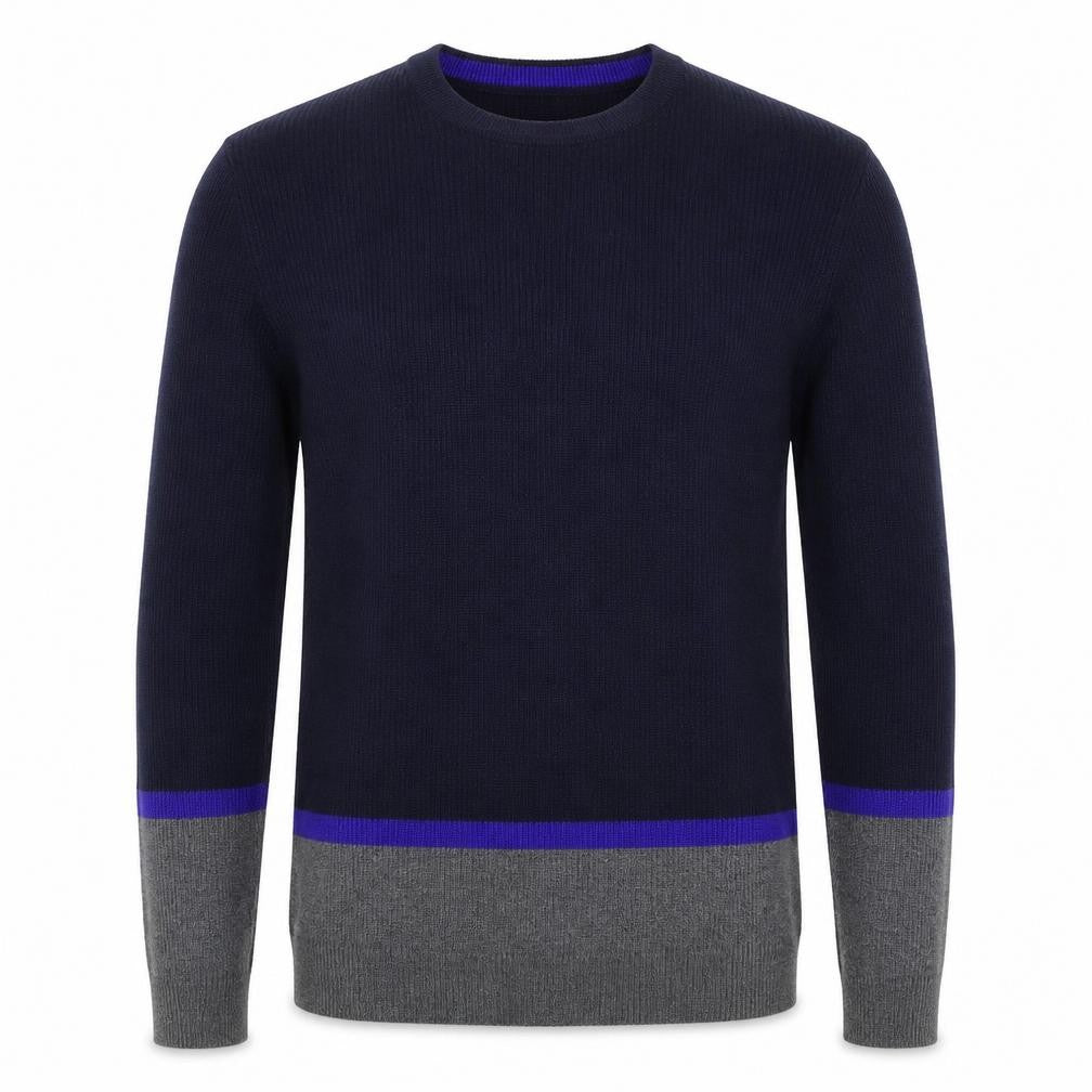 Marks & Spencer Mens Blue Crew Neck  Polyester Pullover Jumper Size M