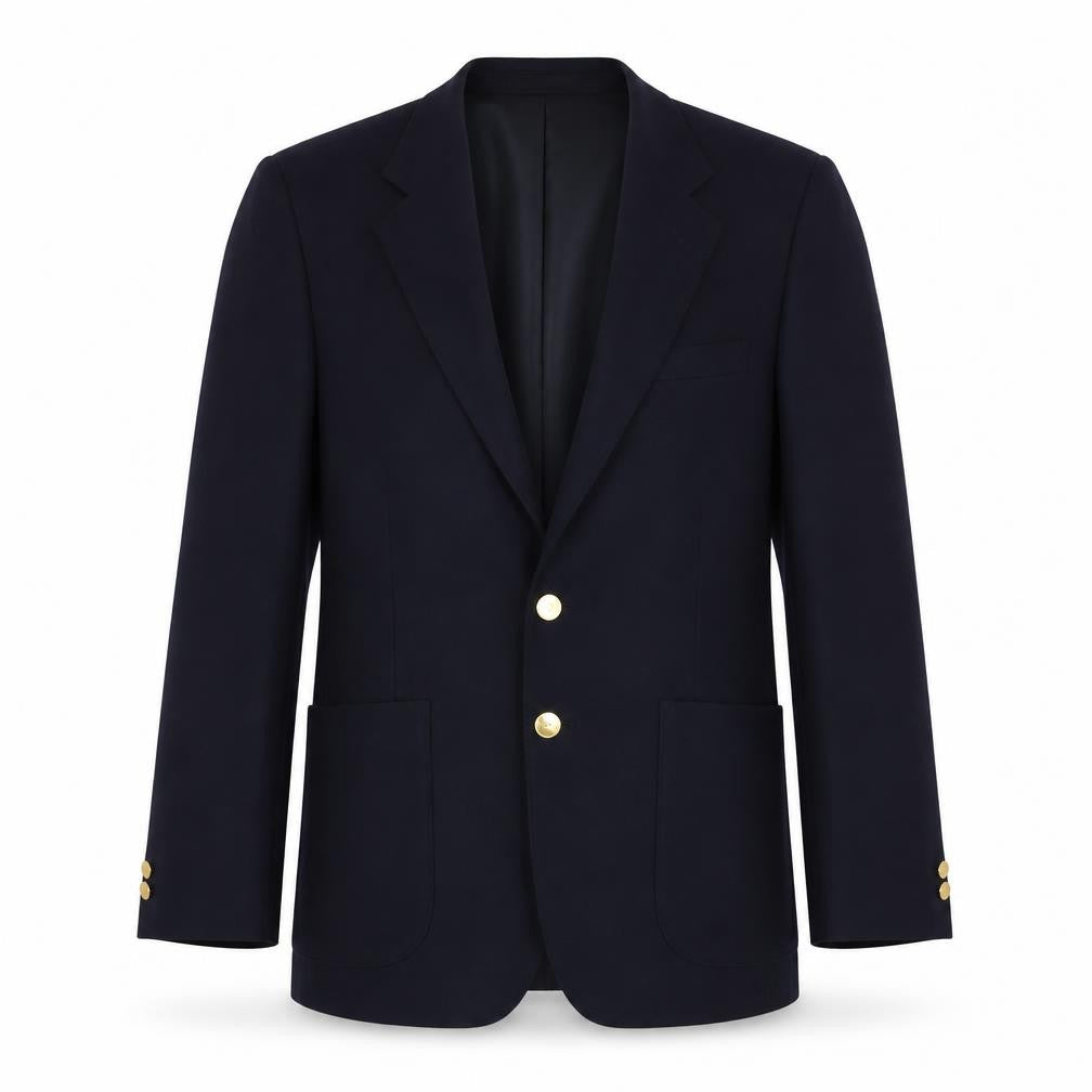 St Michael Mens Blue  Polyester Jacket Suit Jacket Size 38