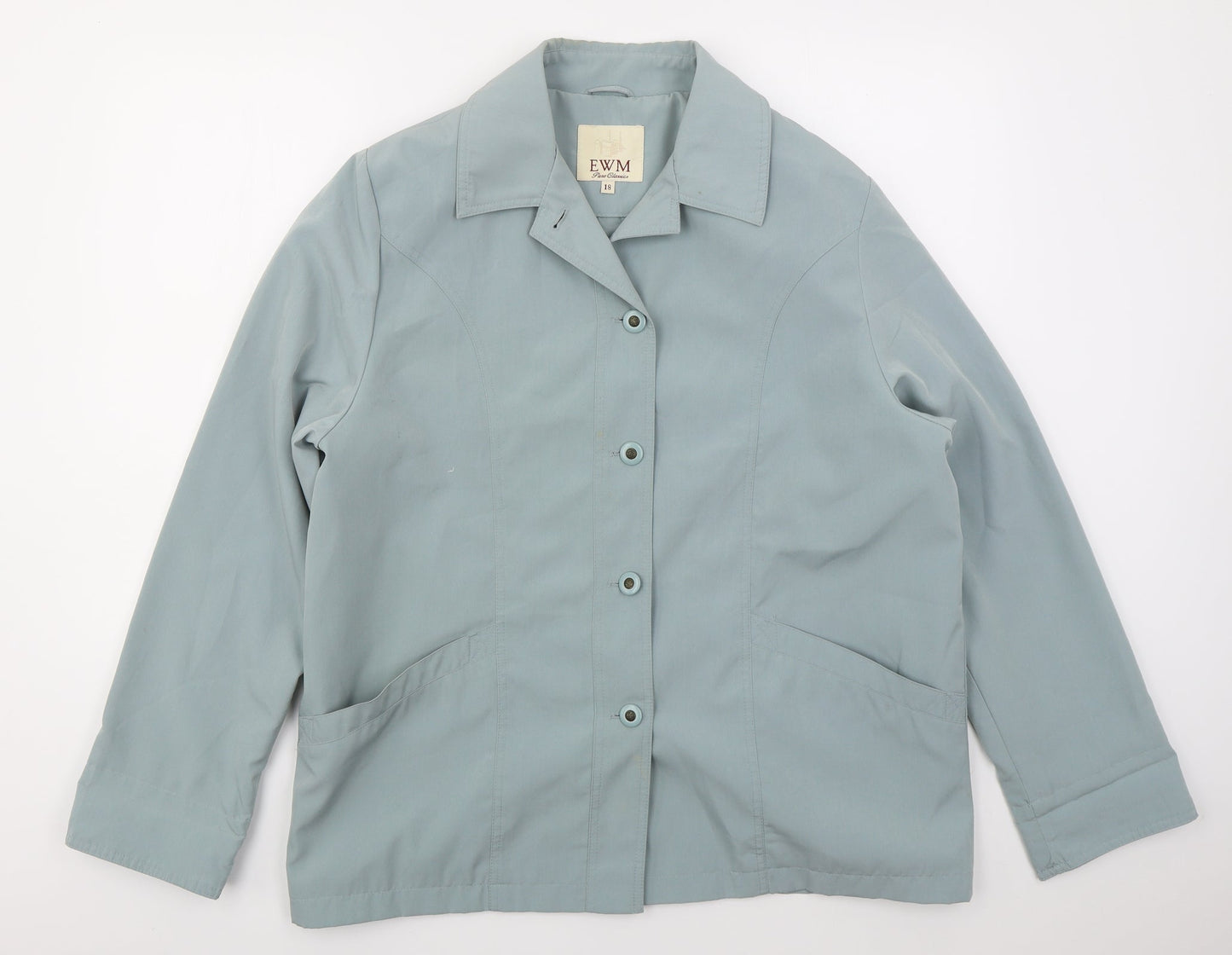 EWM Womens Blue   Jacket  Size 18  Button