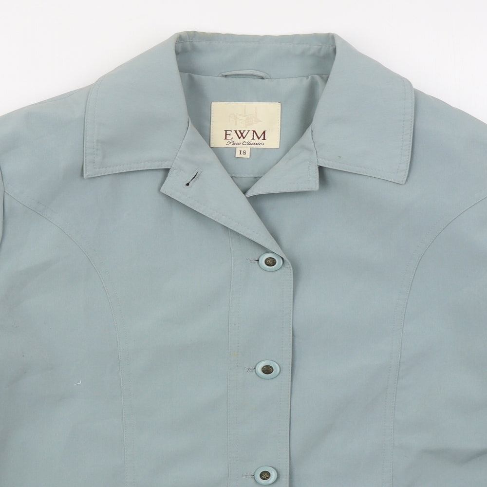 EWM Womens Blue   Jacket  Size 18  Button