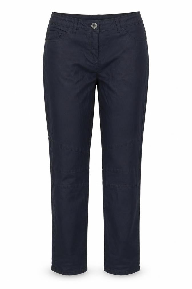 Up Fashion Womens Blue  Cotton Trousers  Size 16 L31.5 in Regular Button