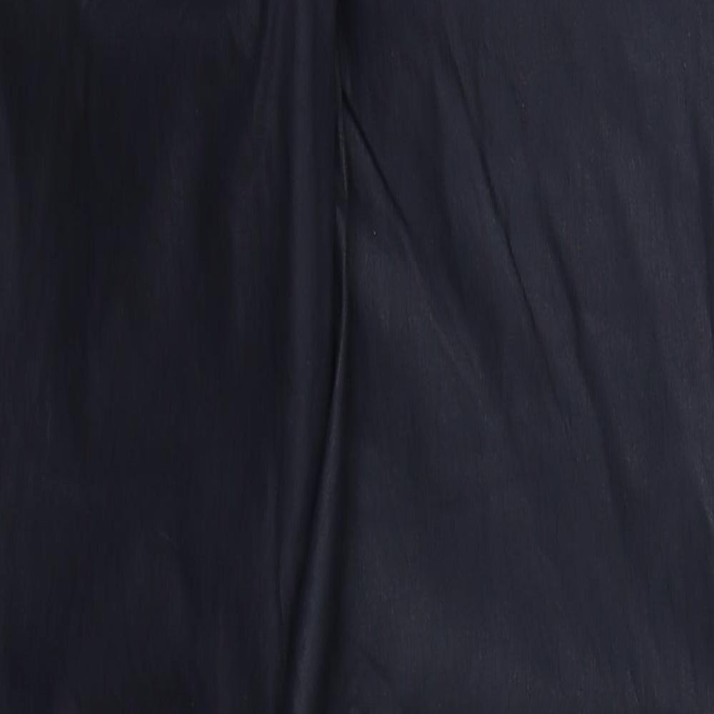 Up Fashion Womens Blue  Cotton Trousers  Size 16 L31.5 in Regular Button