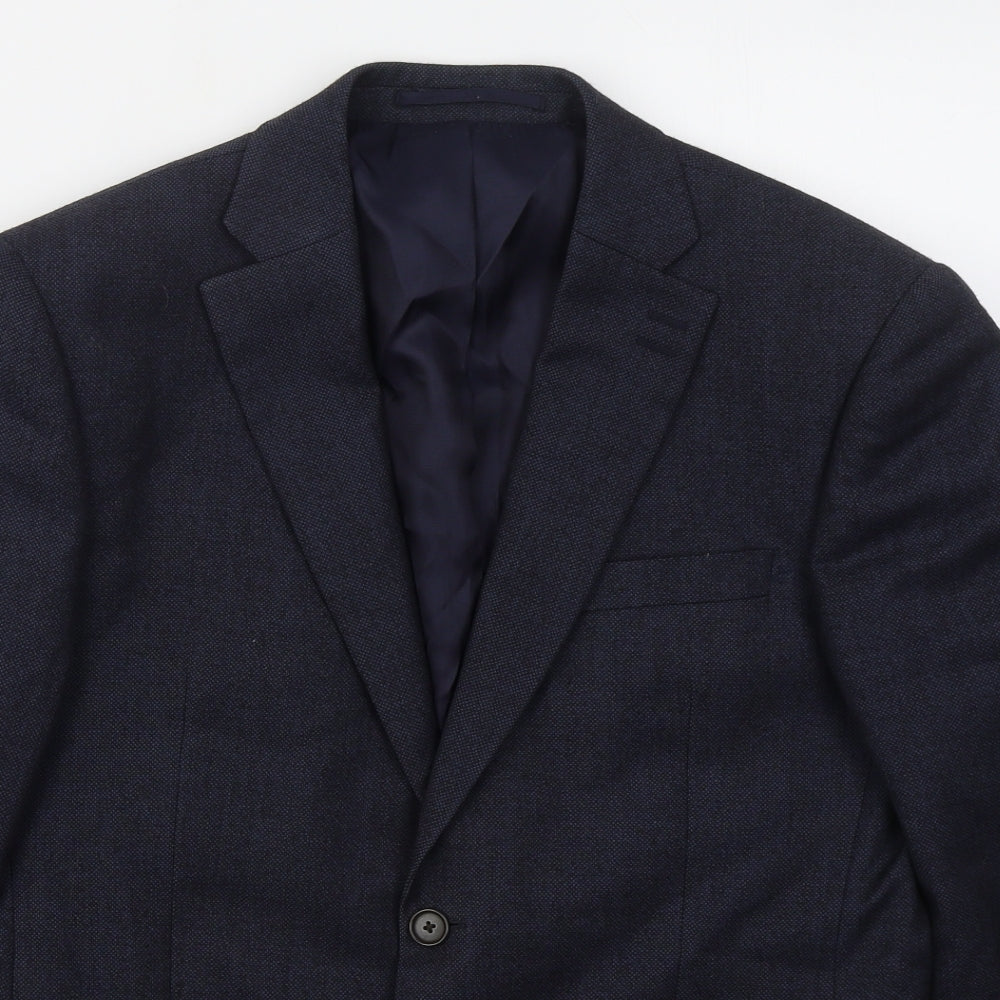 NEXT Mens Blue  Wool Jacket Suit Jacket Size 38