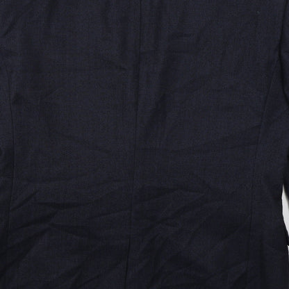 Next Mens Blue  Wool Jacket Suit Jacket Size 38