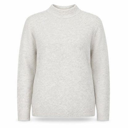 Next Womens Grey Round Neck  Acrylic Pullover Jumper Size 10