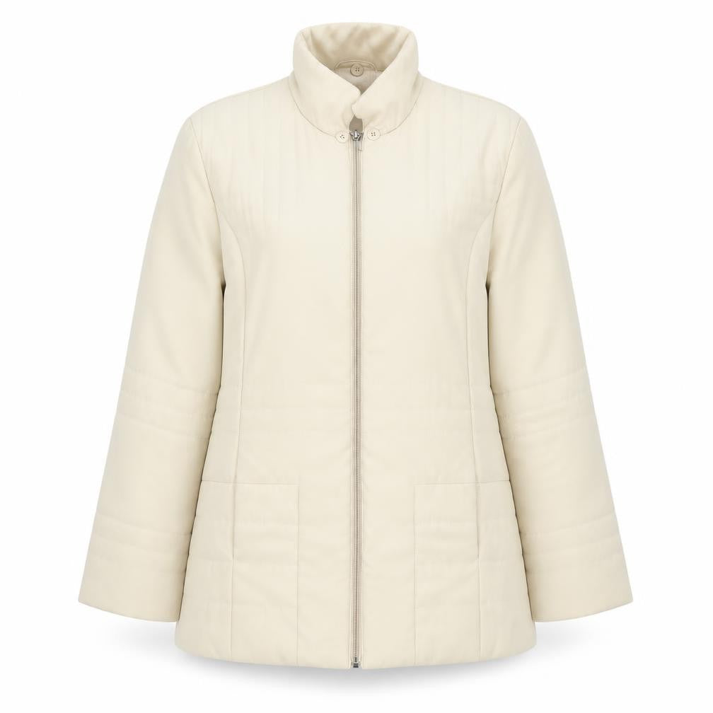 Grey & Osbourne Womens Ivory   Pea Coat Coat Size 12  Zip