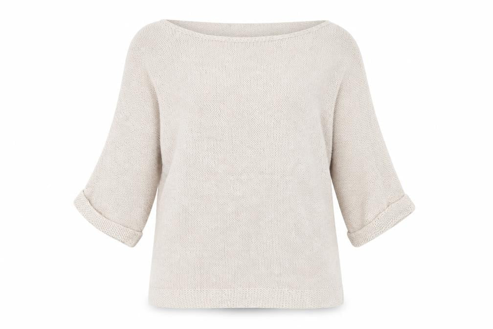 H&M Womens Beige Boat Neck  Acrylic Pullover Jumper Size XS