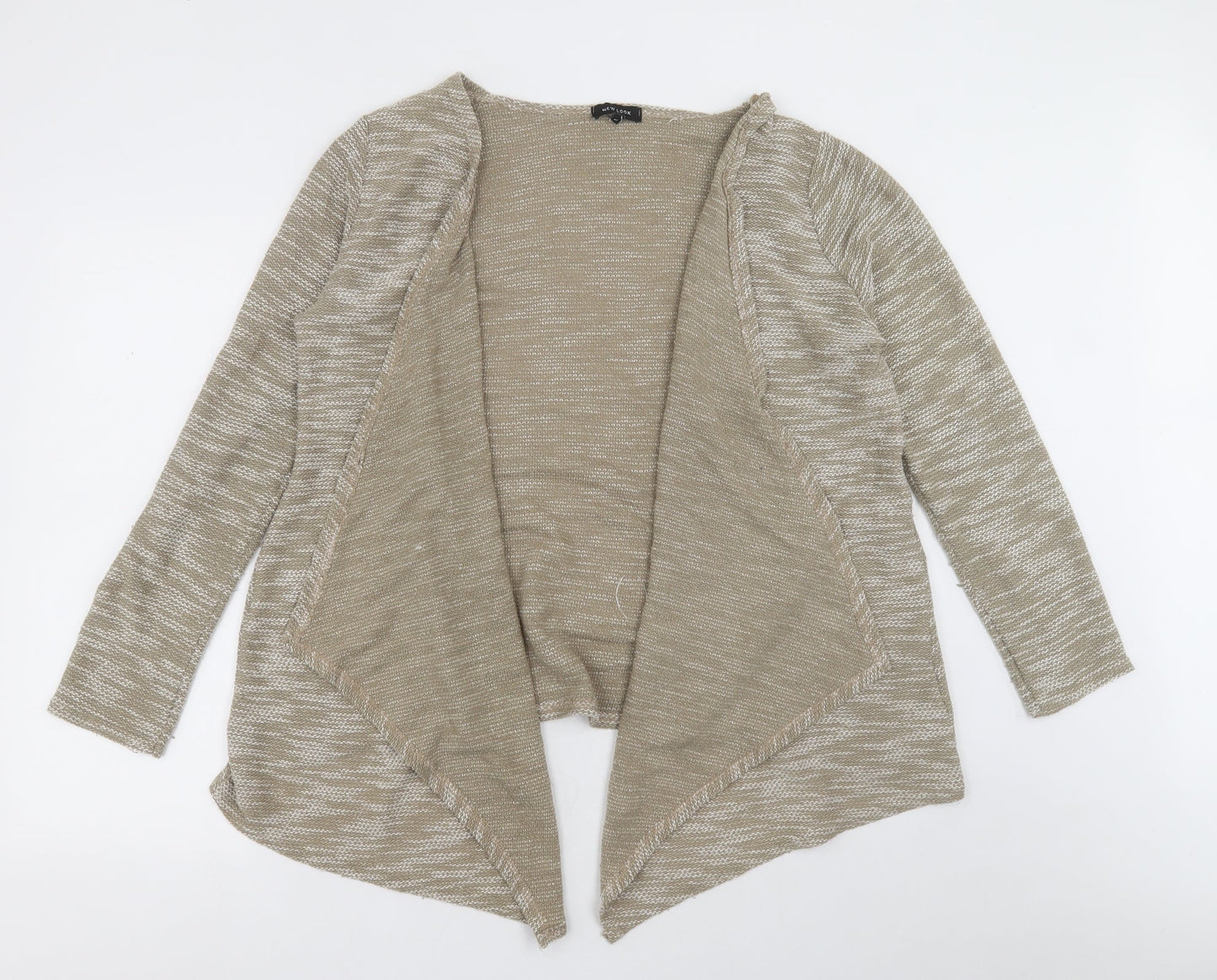 New Look Womens Brown V-Neck  Polyester Cardigan Jumper Size M