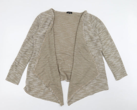 New Look Womens Brown V-Neck  Polyester Cardigan Jumper Size M