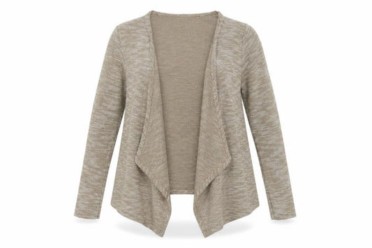 New Look Womens Brown V-Neck  Polyester Cardigan Jumper Size M