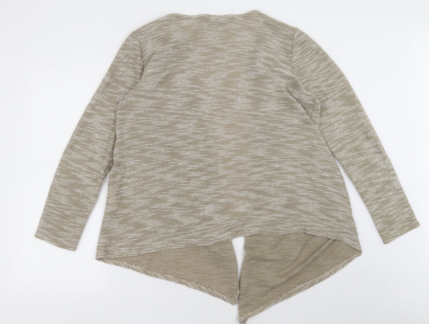 New Look Womens Brown V-Neck  Polyester Cardigan Jumper Size M