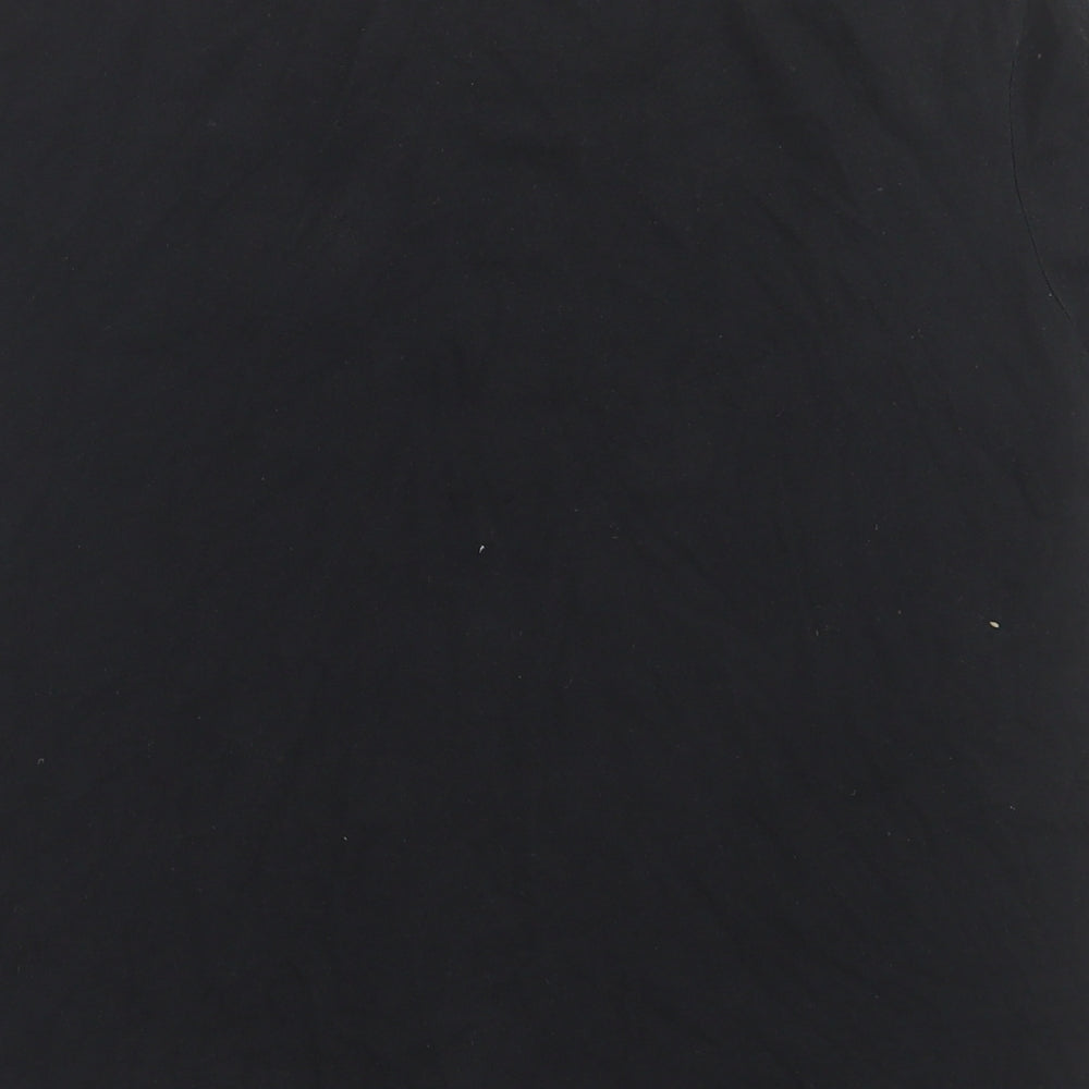 Crivit Womens Black  Cotton Basic T-Shirt Size M Crew Neck Pullover