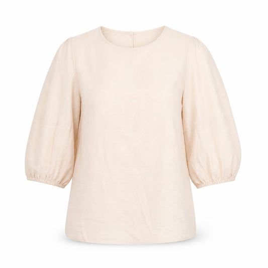 Primark Womens Beige  Viscose Basic T-Shirt Size 8 Crew Neck