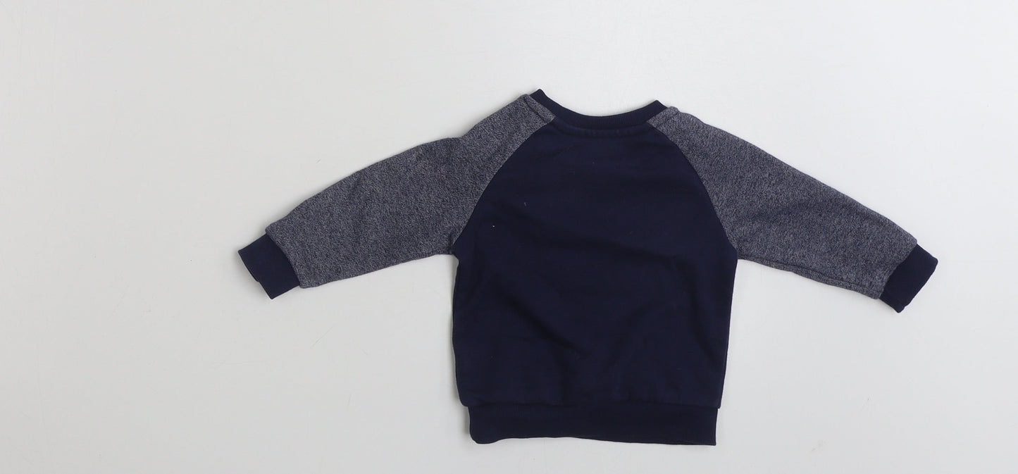 Primark Baby Blue  Cotton Pullover Jumper Size 3-6 Months  Pullover - Forest Friends