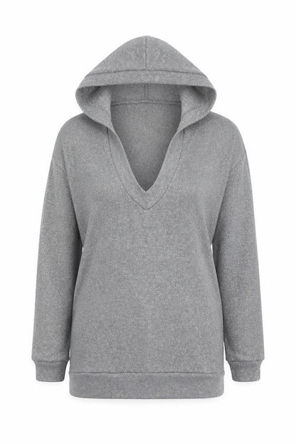 H&M Womens Silver  Polyester Pullover Hoodie Size XS  Pullover