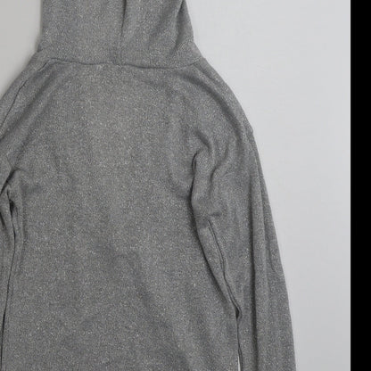 H&M Womens Silver  Polyester Pullover Hoodie Size XS  Pullover