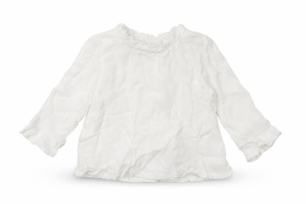 Primark Baby White  Cotton Pullover Jumper Size 3-6 Months  Snap