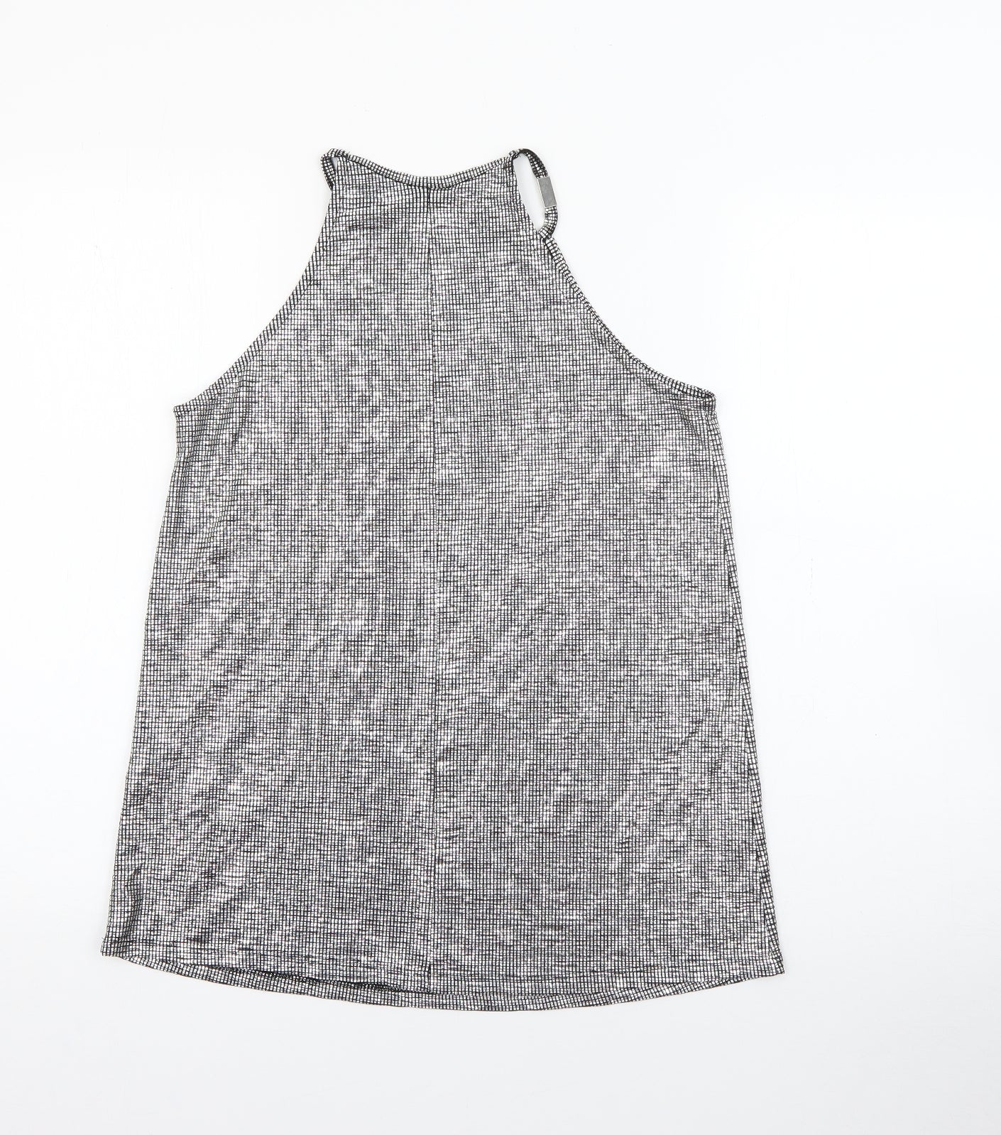 River Island Womens Silver  Polyester Camisole Tank Size 8 Halter
